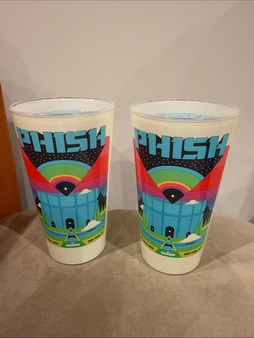 Phish tumbler (2) Reusable Cups - from Madison Square Garden MSG Dec 2023